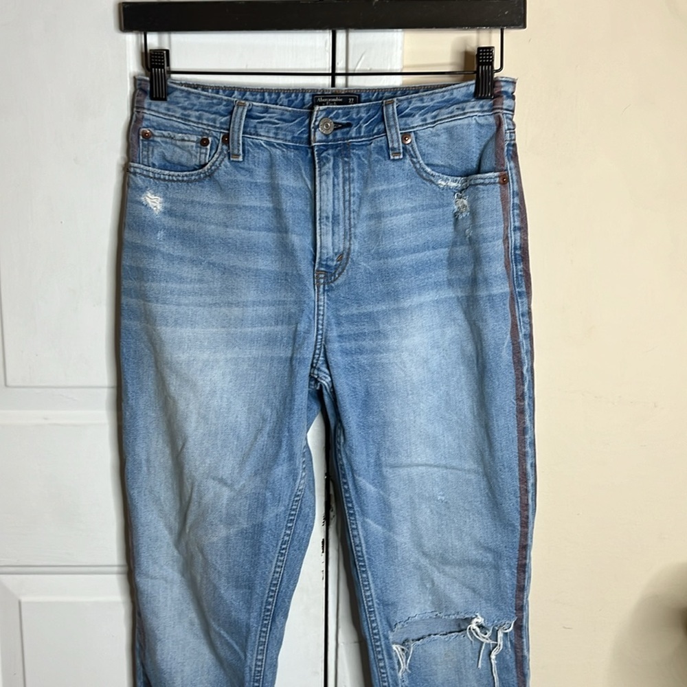 Abercrombie &‎ Fitch Annie High Rise Girlfriend Jean Size 27 - Picture 5 of 13